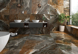 Bodenfliese Amazona Braun Super Poliert 60x120