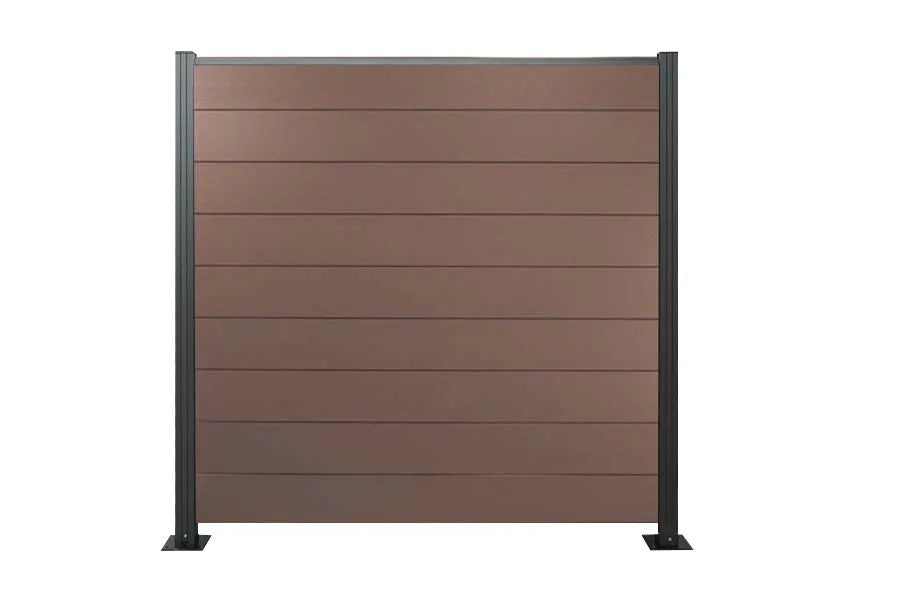 WPC Zaun Komplettset - Braun