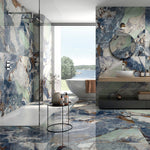 Bodenfliese Greta Blau Super Poliert 120x120