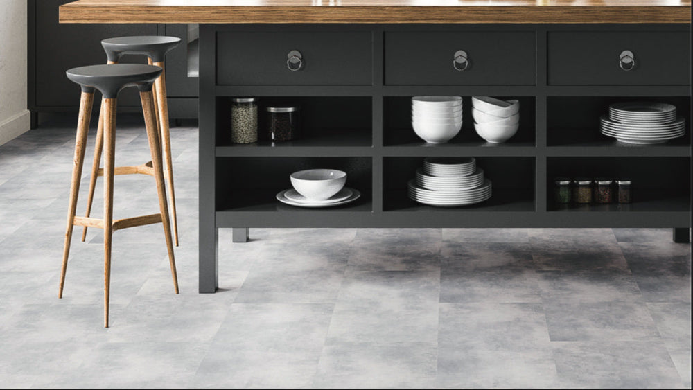 Klick Vinylboden Rigid Light Grey (inkl. Trittschall)