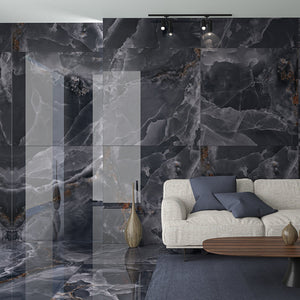 Bodenfliese Iceland Midnight Super Poliert 120x120