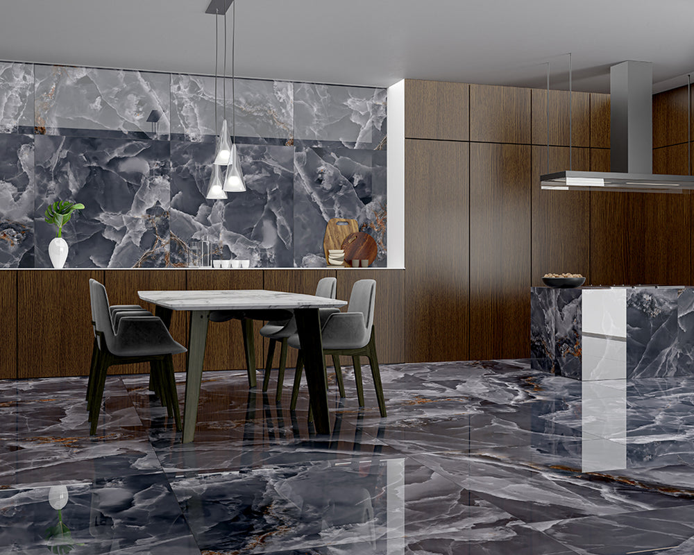 Bodenfliese Iceland Midnight Super Poliert 60x120