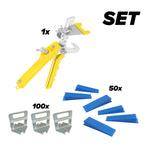 Nivelliersystem Set für Fliesen – 1 mm Fugenbreite