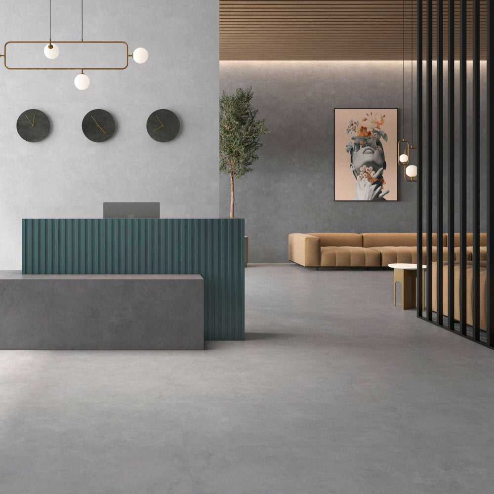 Bodenfliese Zero Hellgrau Matt 120x120
