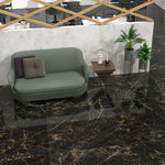 Bodenfliese Verdi Negro Super Poliert 120x120