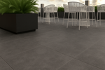 Terrassenplatte Beton Dark Matt 80x80 - 2cm