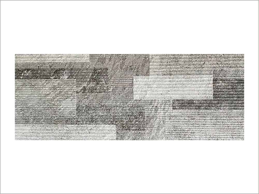 Wandfliese Gormaz Papiro Grau 33x100